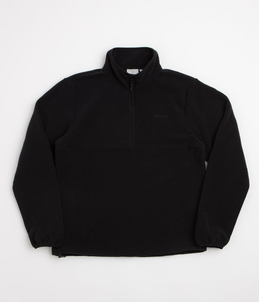 Gramicci Thermal Fleece Half Zip Sweatshirt in Black