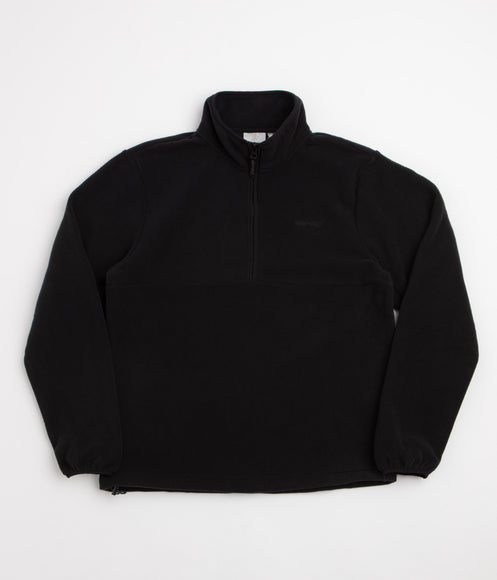 Gramicci Thermal Fleece Half Zip Sweatshirt - Black