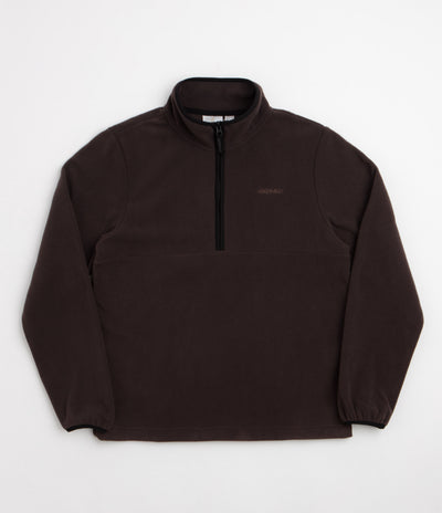 Gramicci Thermal Fleece Half Zip Sweatshirt - Deep Brown