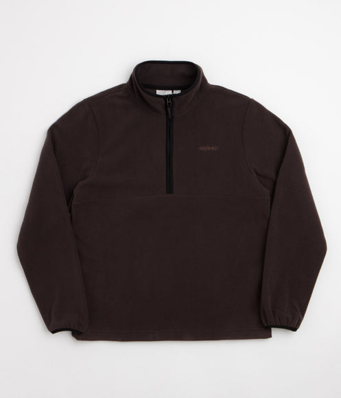 Gramicci Thermal Fleece Half Zip Sweatshirt - Deep Brown