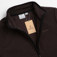 Gramicci Thermal Fleece Half Zip Sweatshirt - Deep Brown thumbnail