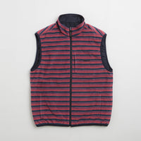 Gramicci Thermal Fleece Reversible Vest in Berry Stripe thumbnail