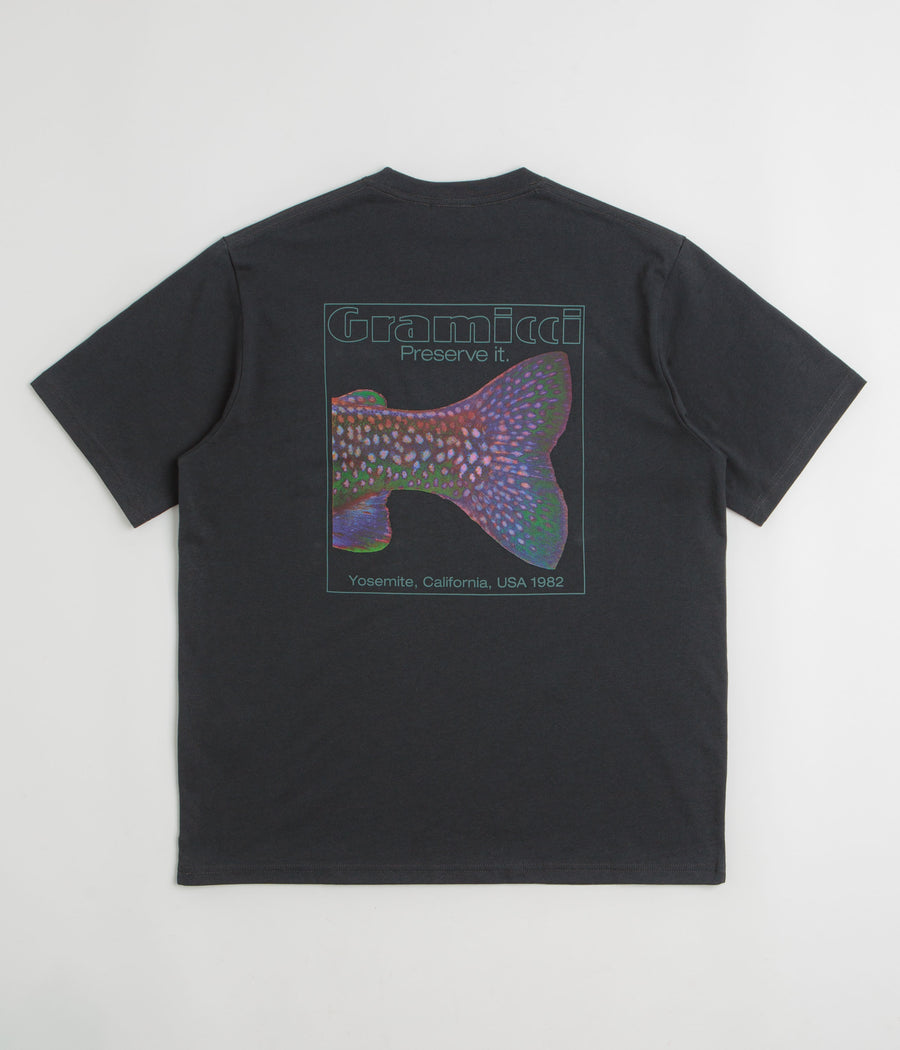 Gramicci Trouttail T-Shirt in Vintage Black