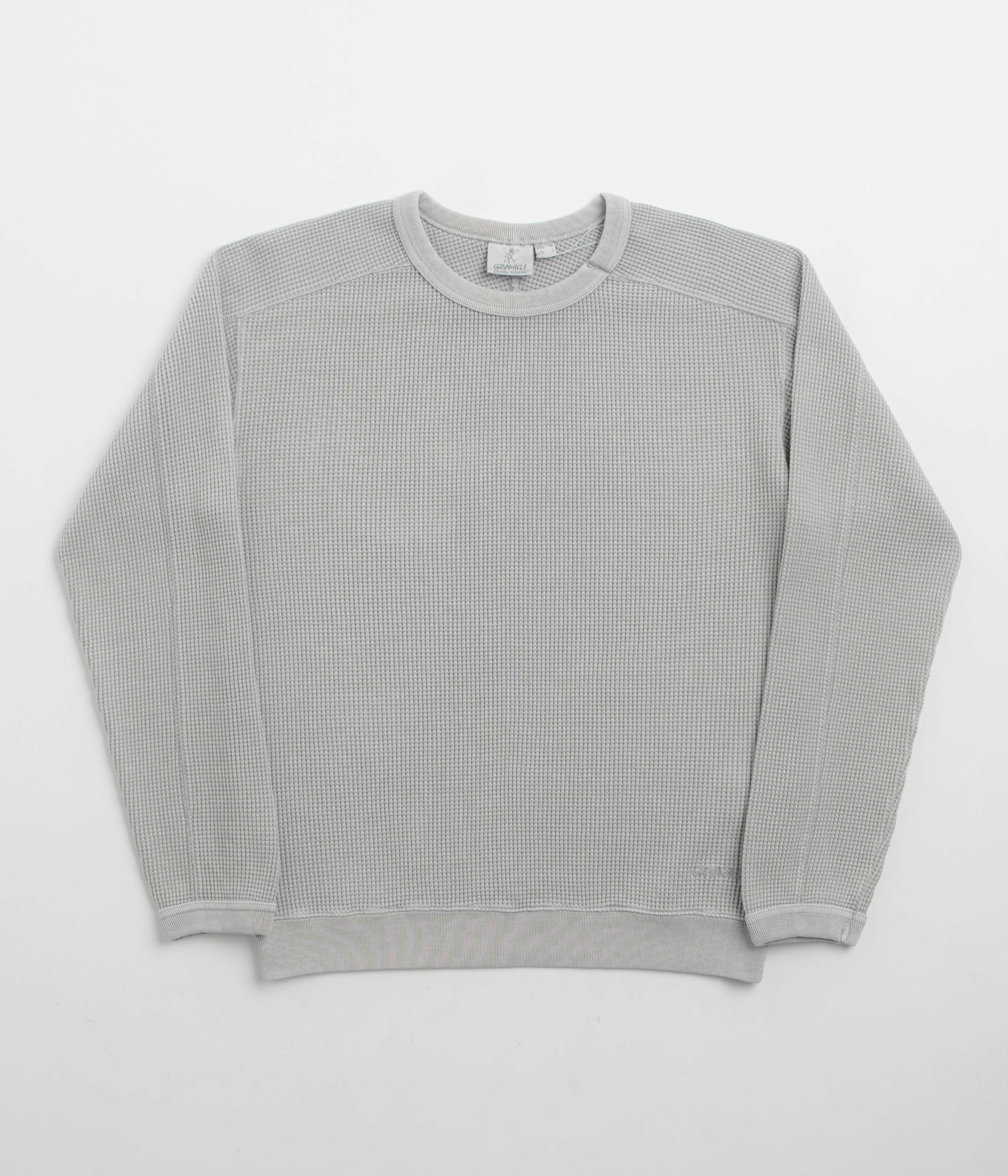 Gramicci Waffle Crewneck Sweatshirt in Pewter