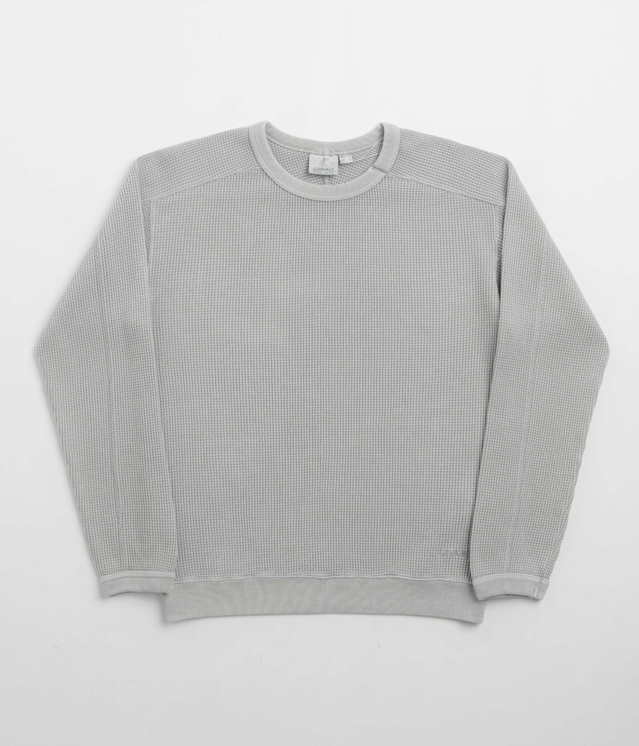 Gramicci Waffle Crewneck Sweatshirt in Pewter