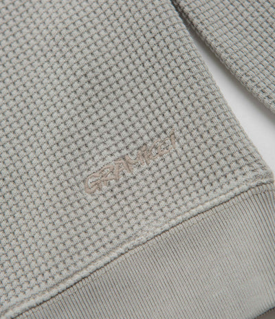 Gramicci Waffle Crewneck Sweatshirt in Pewter