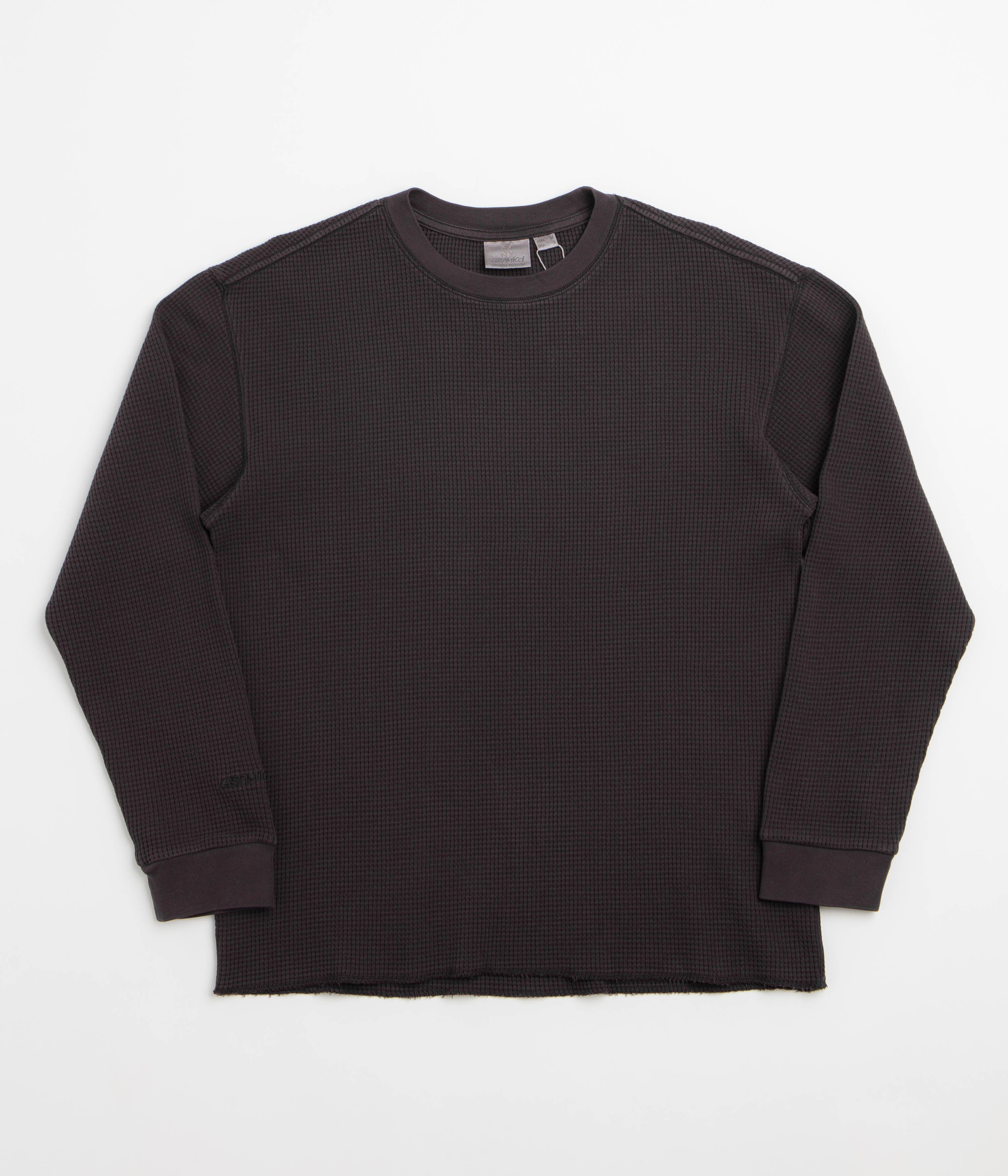 Gramicci Waffle Crewneck Sweatshirt - Fossil Pigment