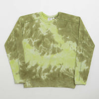 Gramicci Waffle Crewneck Sweatshirt in Jade Tie Dye thumbnail