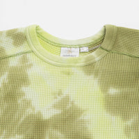 Gramicci Waffle Crewneck Sweatshirt in Jade Tie Dye thumbnail