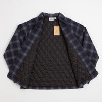 Gramicci Zip-Up Insulated Flannel Shirt Jacket - Navy Shadow Plaid thumbnail