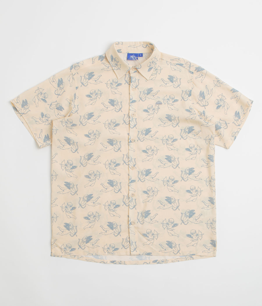 Helas Angels Short Sleeve Shirt in Beige