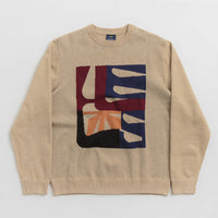 Helas Artsy Crewneck Sweatshirt in Beige thumbnail