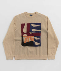 Helas Artsy Crewneck Sweatshirt in Beige