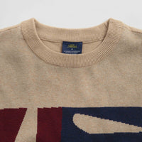 Helas Artsy Crewneck Sweatshirt in Beige thumbnail
