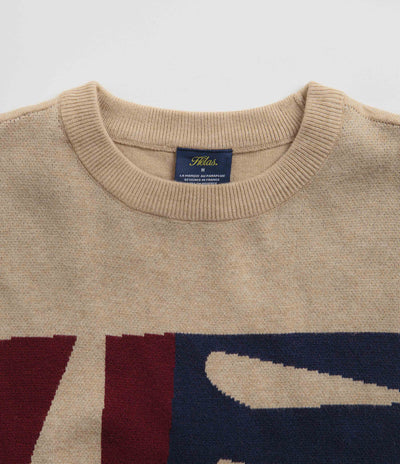 Helas Artsy Crewneck Sweatshirt in Beige
