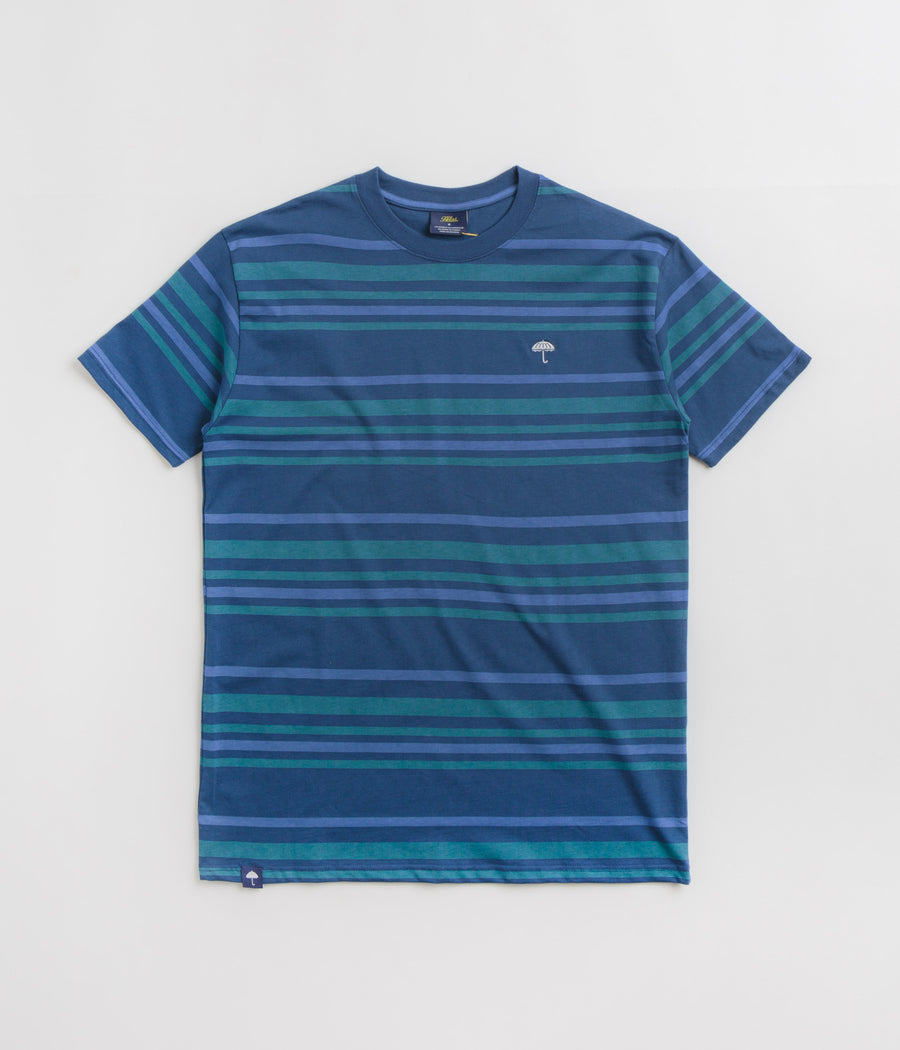 Helas Bandes T-Shirt - Teal Blue