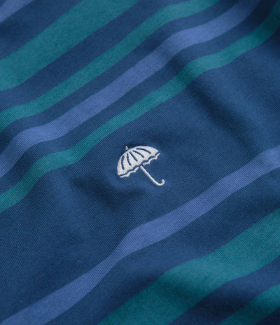 Helas Bandes T-Shirt in Teal Blue