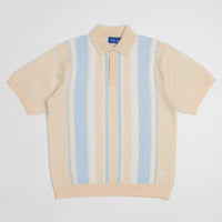 Helas Bronx Knit Polo Shirt - Beige thumbnail