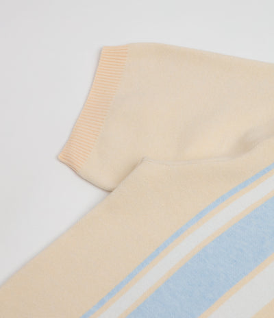 Helas Bronx Knit Polo Shirt - Beige