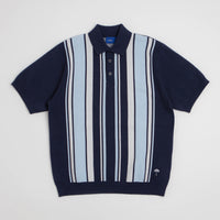 Helas Bronx Knit Polo Shirt - Navy thumbnail