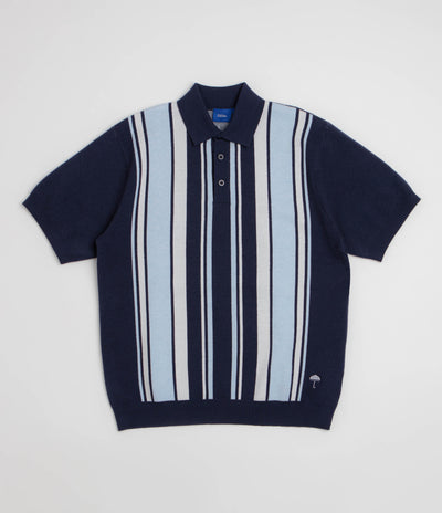 Helas Bronx Knit Polo Shirt - Navy