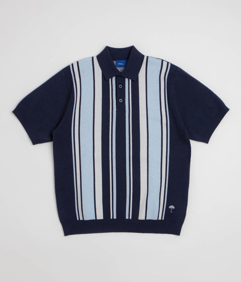 Helas Bronx Knit Polo Shirt - Navy