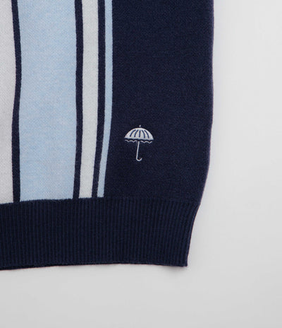 Helas Bronx Knit Polo Shirt - Navy