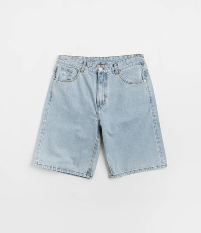 Helas Classic Denim Shorts - Washed Light Blue