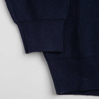 Helas Classic Knit Quarter Zip Sweatshirt - Navy thumbnail