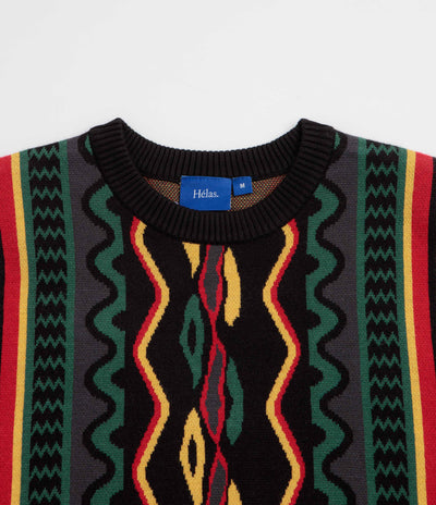 Helas Coog Knit Crewneck Sweatshirt - Black