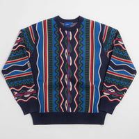 Helas Coog Knit Crewneck Sweatshirt - Blue thumbnail