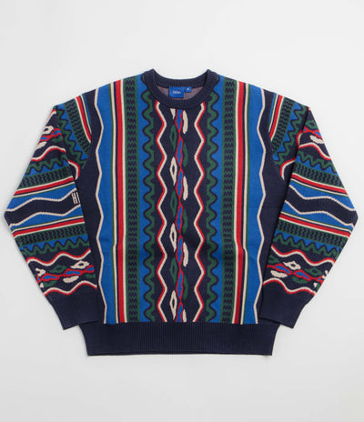 Helas Coog Knit Crewneck Sweatshirt - Blue