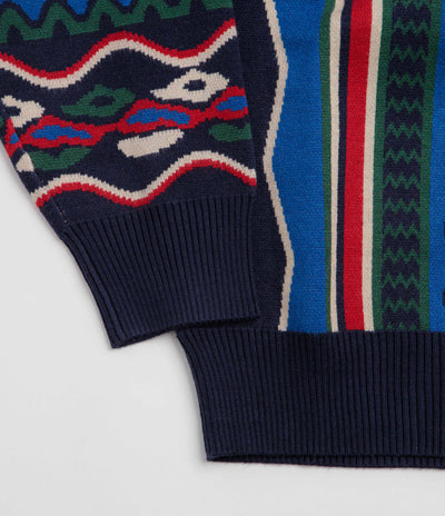 Helas Coog Knit Crewneck Sweatshirt - Blue