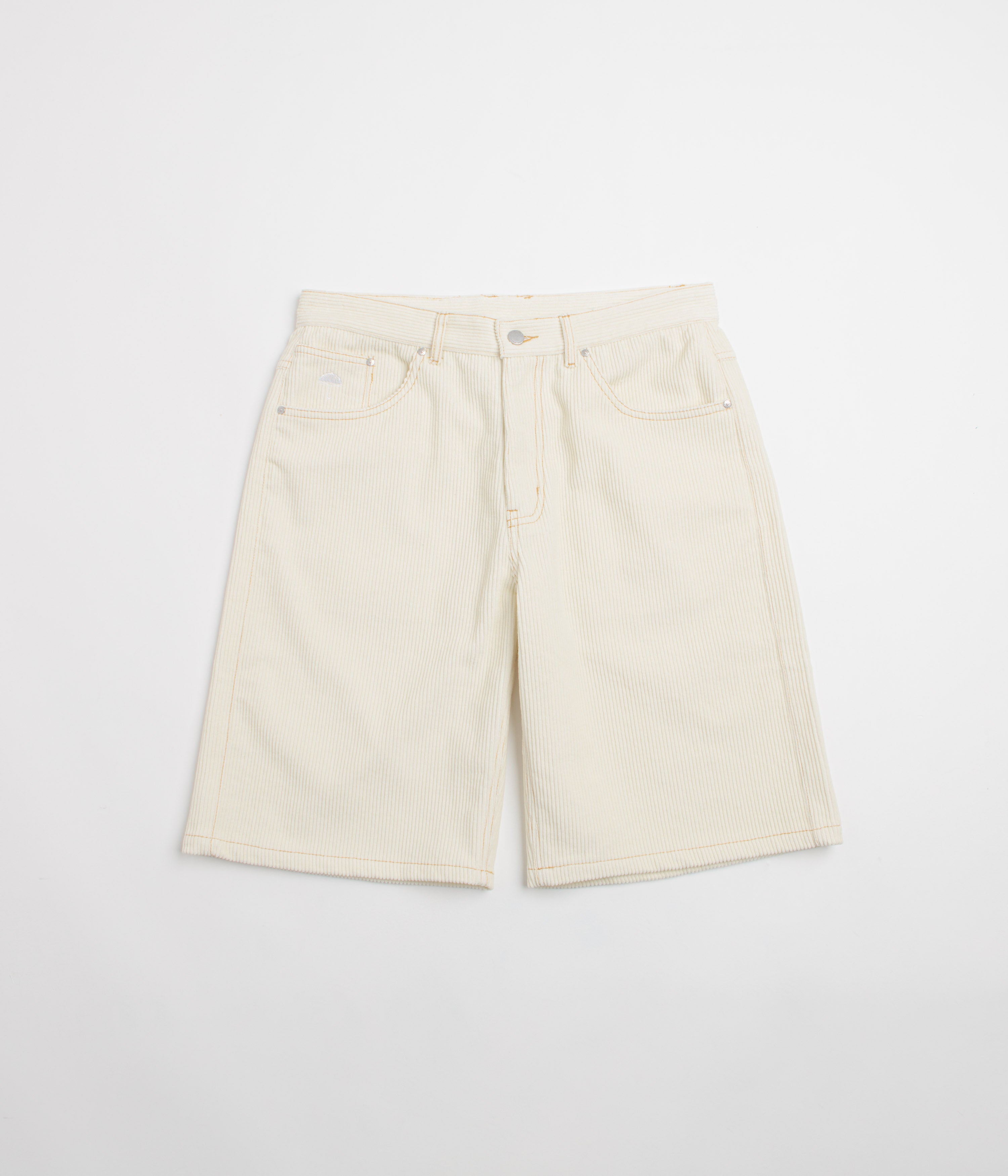 Helas Couronne Corduroy Shorts - Off White