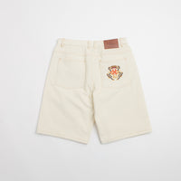 Helas Couronne Corduroy Shorts - Off White thumbnail