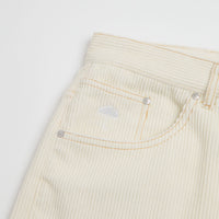 Helas Couronne Corduroy Shorts - Off White thumbnail