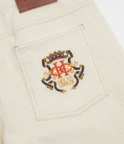 Helas Couronne Corduroy Shorts - Off White