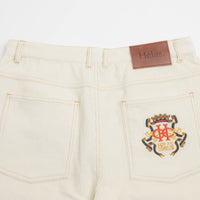 Helas Couronne Corduroy Shorts - Off White thumbnail