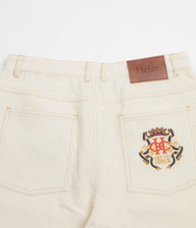 Helas Couronne Corduroy Shorts - Off White