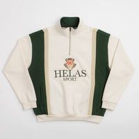 Helas Couronne Quarter Zip Sweatshirt - Light Beige thumbnail