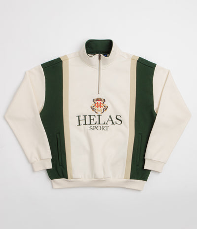 Helas Couronne Quarter Zip Sweatshirt - Light Beige