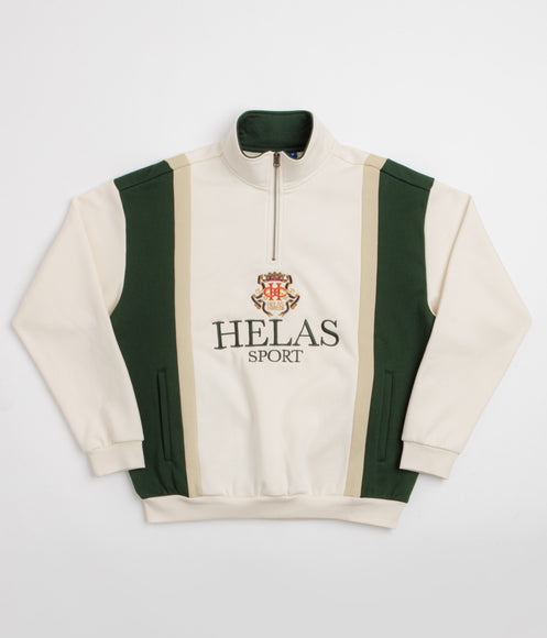 Helas Couronne Quarter Zip Sweatshirt - Light Beige