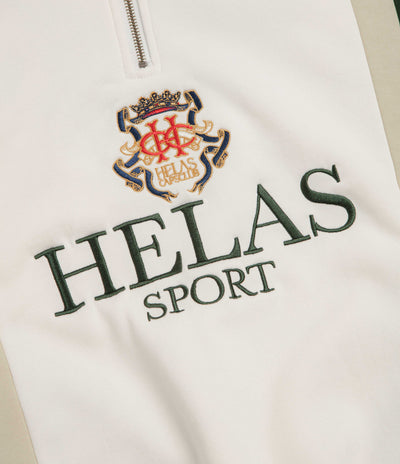 Helas Couronne Quarter Zip Sweatshirt - Light Beige