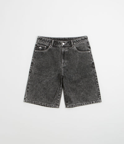 Helas Dieu Grec Jean Shorts in Washed Black