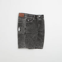 Helas Dieu Grec Jean Shorts in Washed Black thumbnail