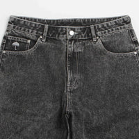 Helas Dieu Grec Jean Shorts in Washed Black thumbnail