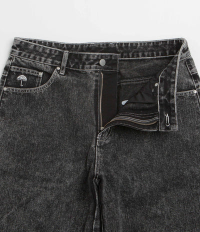 Helas Dieu Grec Jean Shorts in Washed Black