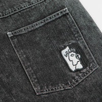 Helas Dieu Grec Jean Shorts in Washed Black thumbnail