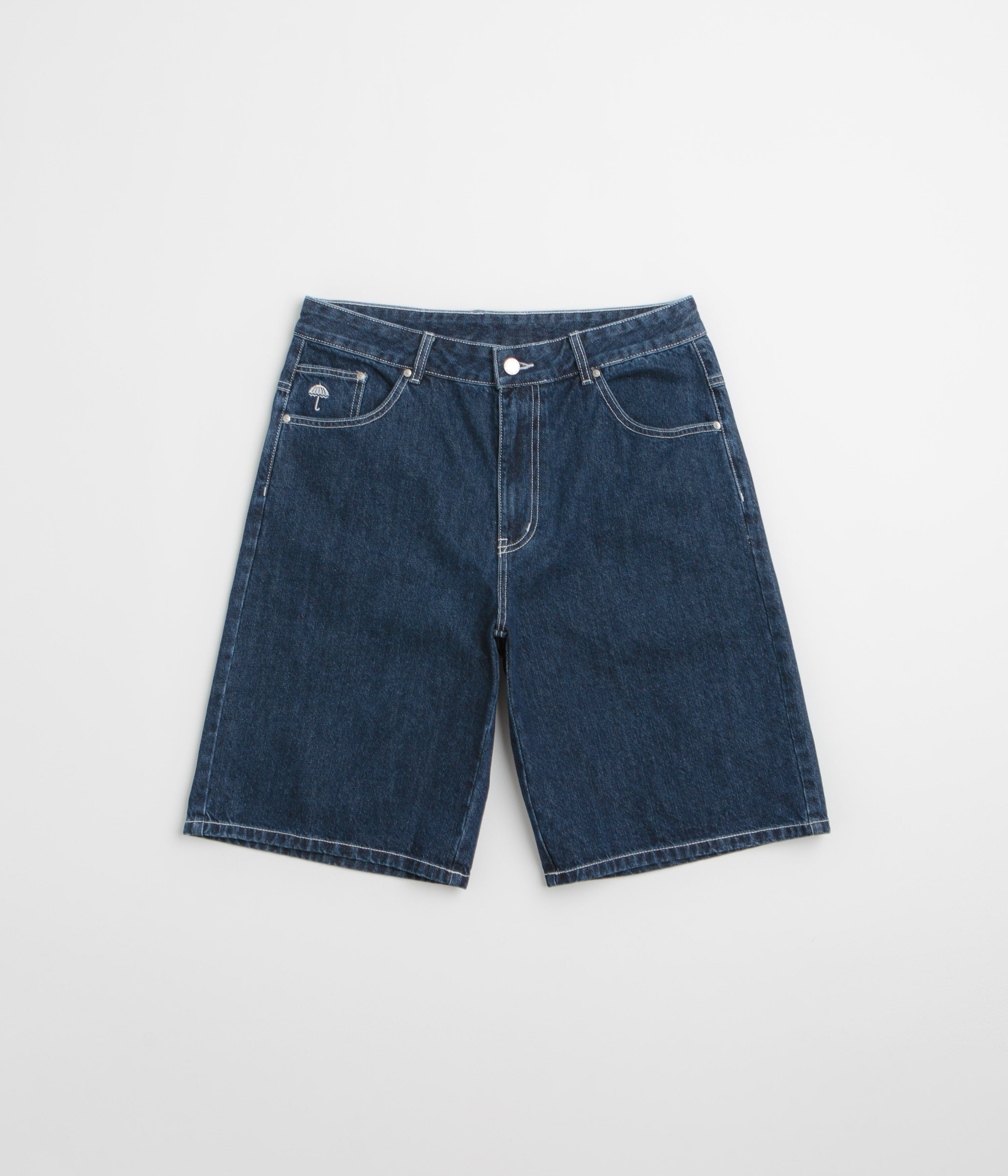 Helas Dieu Grec Jean Shorts - Washed Navy