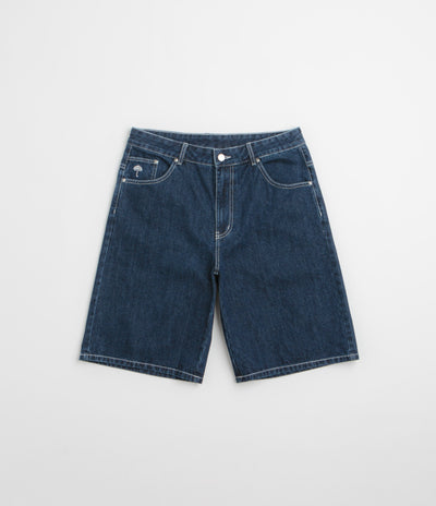 Helas Dieu Grec Jean Shorts in Washed Navy